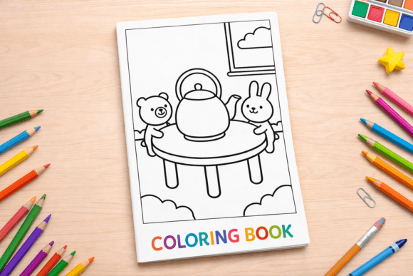 Adorable Tea Time Art for Learning and Play