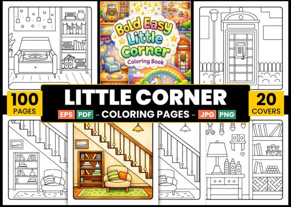 Bold Easy Little Corner Coloring Pages: A Practical Look at Cozy, Low-Stress Coloring for Adults and Kids
