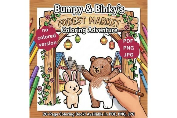Cute Forest Market Coloring Pages: A Strategic Resource for Creators, Educators, and Publishers