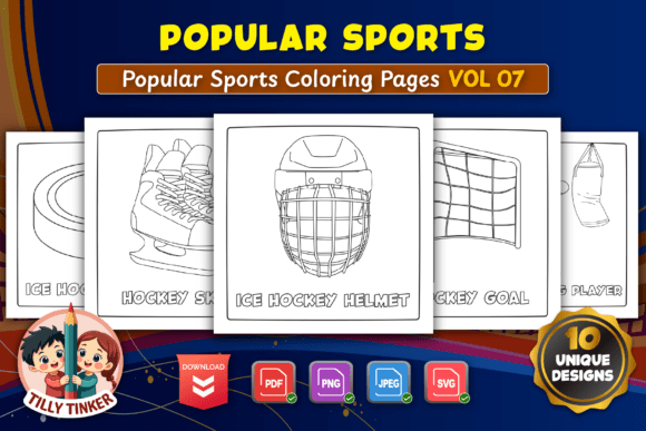 Engaging Active Learning with Popular Sports Coloring Pages Vol 07