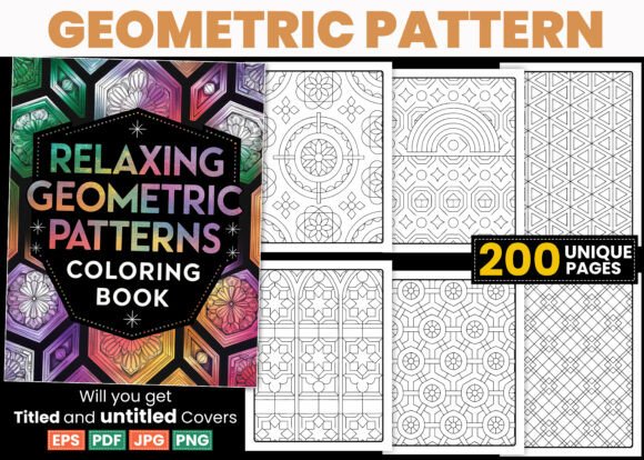 Exploring the Creative Potential of the Relaxing Geometric Pattern Coloring Page Collection