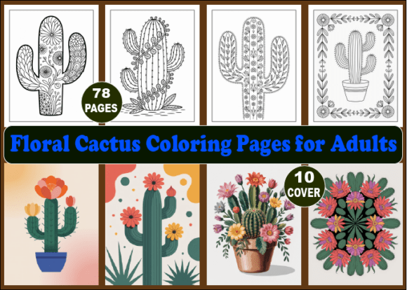 Floral Cactus Coloring Pages for Adults: A Strategic Tool for Creativity, Branding, and Focused Productivity