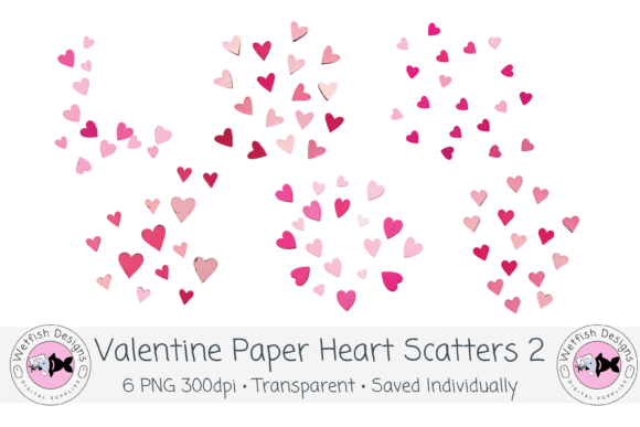 Valentine Paper Heart PNG Scatters 2: A Practical Resource for Designers and Creators